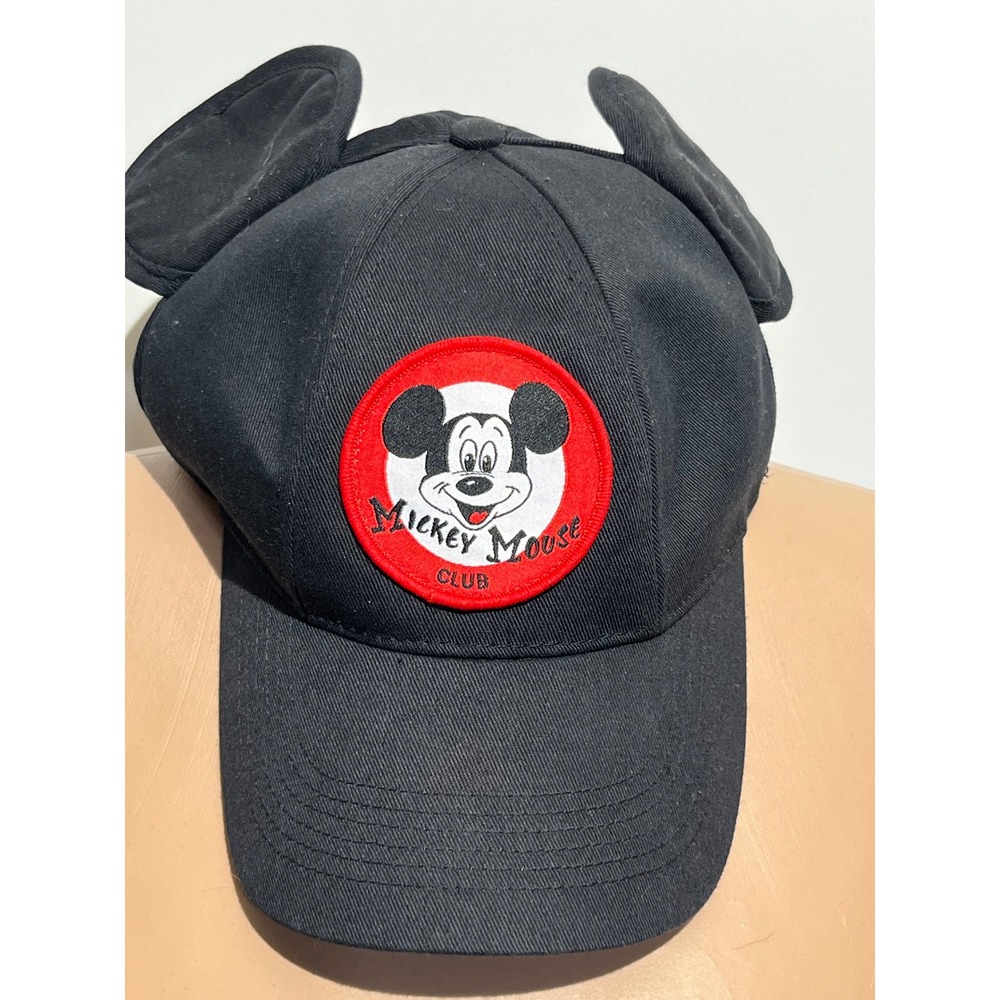 Disney Mickey Mouse Club Official Mouseketeer Snapback Hat with Ears Black Kids
